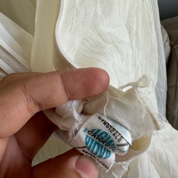 Stunning vintage 70s wedding gown - empire waist regency renaissance style - Picture 9 of 10